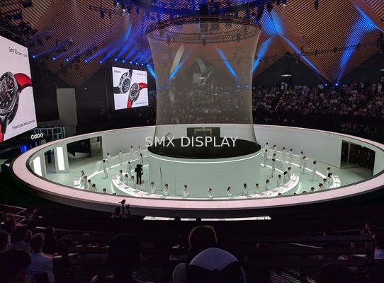 Qualidade Grey Waterproof Holographic Mesh Screen vê completamente 9x30m para o evento Fábrica