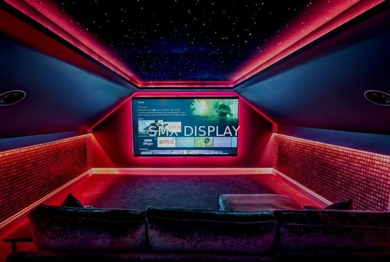 Qualidade painéis de teto conduzidos espessura PMMA da estrela de 9mm RGB 12VDC magnéticos para o cinema Fábrica