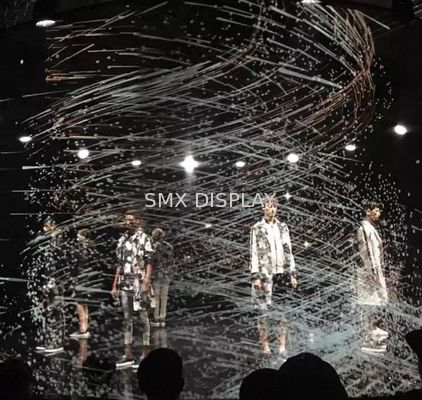 qualidade Poliamida à prova de fogo Mesh Screen Motorized High Transparency holográfico Fábrica