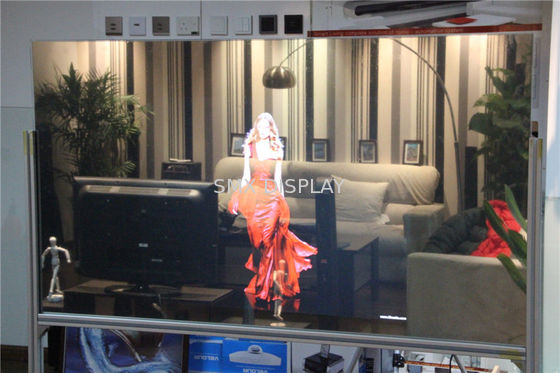 qualidade Filme holográfico transparente 1524 x 3000mm da projeção traseira de brilho alto Fábrica