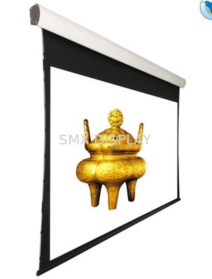 Qualidade 150" tensionaram a tela de projeção motorizada Recessed teto com controlo a distância Fábrica