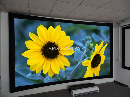 Qualidade O cinema de ROHS curvou a tela do quadro fixo, telas fixadas na parede para projetores Fábrica