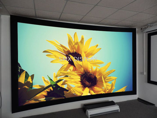 Qualidade 180 / 360 graus curvaram a tela de projeção, tela de projeção alta redonda do ganho da tela de projeção Fábrica