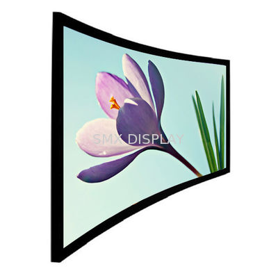 Qualidade 180" HD flexível branco/cinza curvaram a tela de projeção com tela da luminosidade da tira para eventos Fábrica