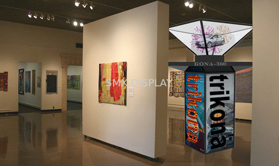 qualidade Grande exposição holográfica da pirâmide de 360XXL 3D, Dreamoc XXL para aeroportos ou teatros Fábrica