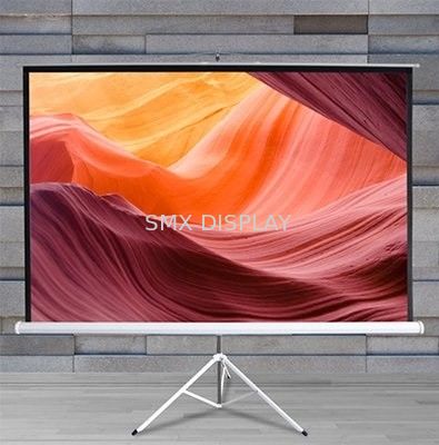 Qualidade O projetor da fibra de vidro levanta a tela 84" suporte do assoalho retrátil para exterior Fábrica