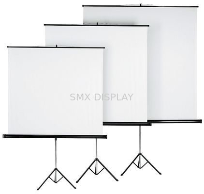 Qualidade 70"” suporte portátil de Matte White Screen Fabric With da tela de projeção do tripé X70 Fábrica