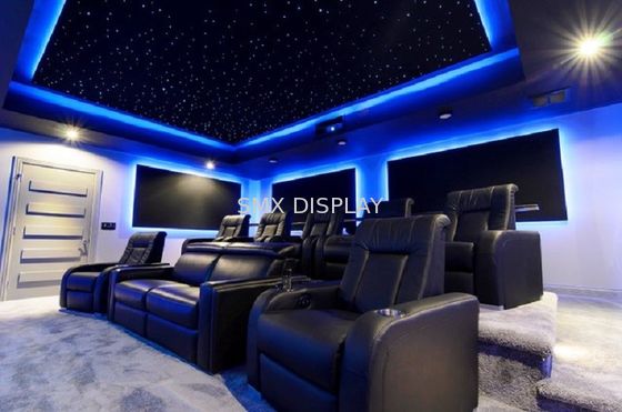 Qualidade 110V - cor clara do RGB dos painéis de teto da estrela da fibra ótica 220V para o cinema da casa Fábrica