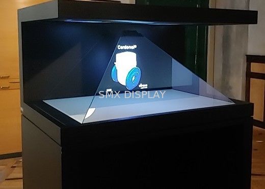 Qualidade 3D Holográfico Pirâmide Projeção Display 270 Graus Publicidade Player Fábrica