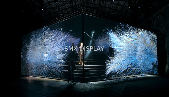 qualidade Projeção transparente Gauze Holographic Screen Polyamide Material do holograma 3D Fábrica