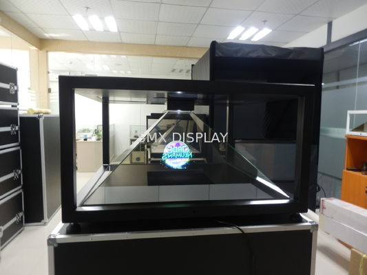 Qualidade Grande pirâmide 200x200cm da exposição holográfica completa de HD 3D para o shopping Fábrica