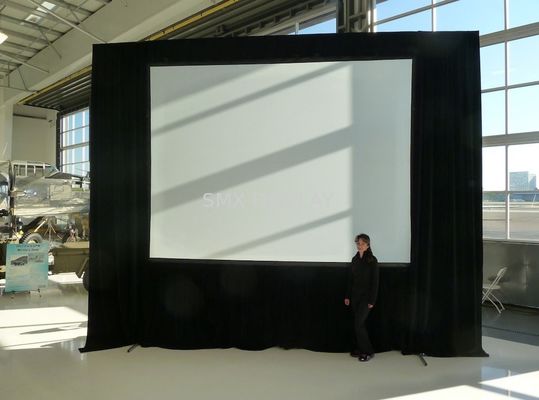qualidade 200 polegadas Large Outdoor portátil Fast Fold Projection Screen Lado da frente Lado da traseira Projector Screen Fábrica